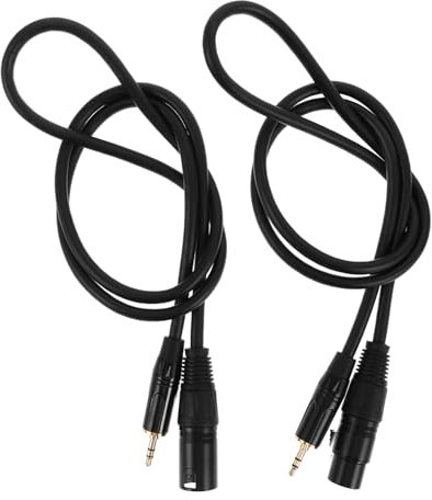 Yardwe 2pièces Câble Audio TRS vers XLR Broches Câble Répartiteur pour Casque Et Micro Extension pour