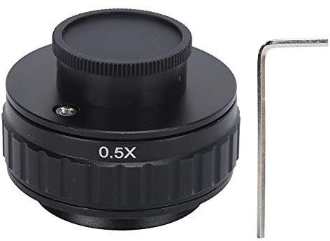 Attatore attatore xtevu, attatore per fotocamera per microscopio a montaggio 0,5x C per imaging digitale, lente tubo di microscopio trinoculare per zoom stereo, accessorio per