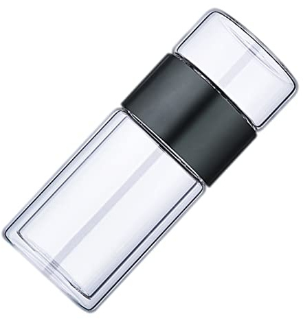 Gatuida Taza Infusor para Té Resistente Altas Temperaturas Doble Pared para Mantener Temperatura Portátil para Hogar y Viaje Filtro Integrado para Infusión Separada Color Negro