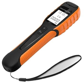 Fiber Power Meter, Rechargeable Battery MINI OPM Cycling Fiber Optic Power Meter PON Precision High Pointer FC/SC/ST Cable Tester Tools(G1110-70 to 10dBm)