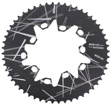 ECVGHD 52/54/56/58/60T Aluminium-Kettenblatt, oval, Scheiben-Kettenblatt für Falträder