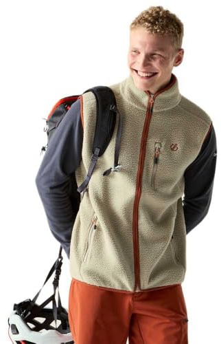 Dare2b Chaleco de senderismo Camber de forro polar para hombre, duradero, con protección UV