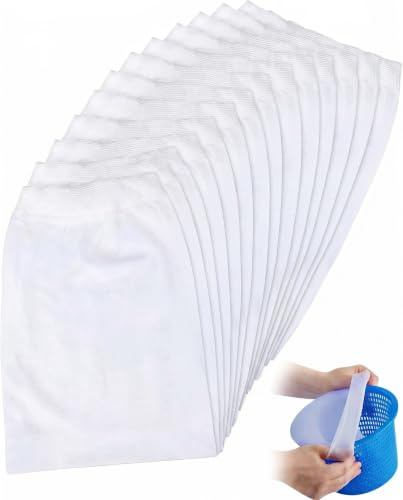 BTACGWP Chaussettes Skimmer Piscine Lot de 20, Sacs Filtres Lavables & Extensibles, Protège le Panier & Assure une Eau Claire