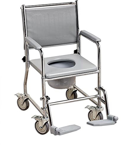 NRS Healthcare Wheeled Commode/Over Toilet Chair
