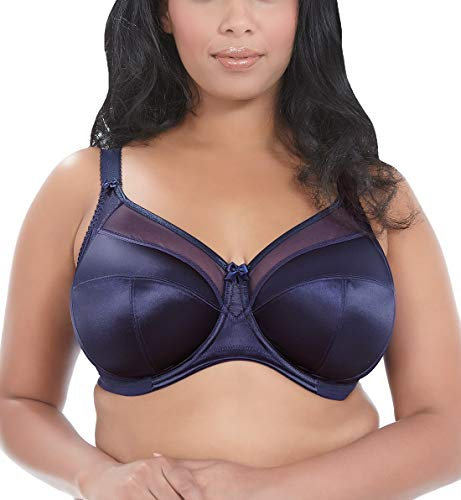 Goddess 6090 Keira Underwired Banded Supportive Full Cup Bra, Ink, 46H (Manufacturer Size: 105K)