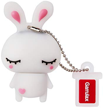 Garrulax USB Flash Drives, 8GB / 16GB / 32GB Updated Waterproof Silicone Cute Cartoon High Speed USB 2.0 Data Storage Drive Memory Stick Flash Pen Disk Pendrive (32GB, White Rabbit)