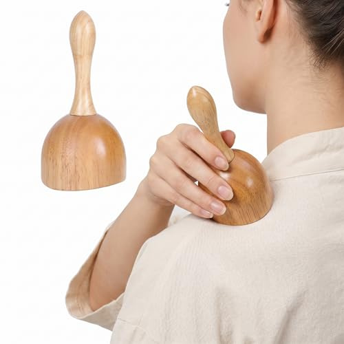 FOMIYES Holz Schröpfmassagegerät Mit Ergonomischem Griff Lymph-Massager Und Vakuum Massagebecher Für Rücken Nacken Arme Bauch Oberschenkel Und Waden