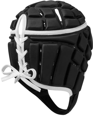 Canterbury Adulto Unisex Caschetto Rugby Core | Copertura a 360° | Cinturino sottogola con bordi morbidi | Fori progettati per favorire la ventilazione | Imbottitura in schiuma Caschetto Black L
