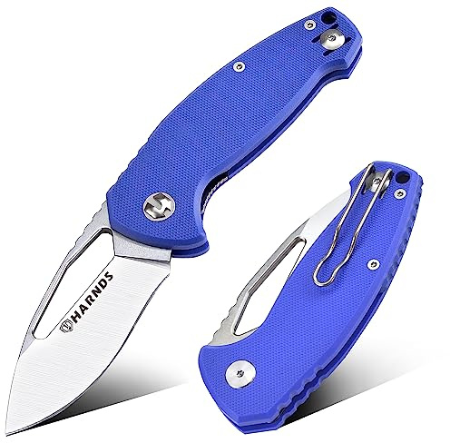 Cuchillo para Exteriores Cuchillo Plegable con AUS-8 Cuchillo de Bolsillo con Mango de G10 Clip de Bolsillo