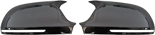 Spiegelkappen Für A4 A5 S5 A3 RS3 RS4 RS5 2011-2016 Carbon Look Schwarz Ersatz B8.5 8K Spiegelabdeckung Seitenspiegelkappe (Farbe : Bright Black)