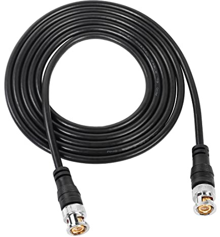 YACSEJAO BNC-Stecker auf BNC-Stecker Koaxialkabel Ultra Low Loss 50 Ohm HD-SDI BNC Jumper Koax-Verlängerungskabel für Security CCTV Kamera Analysator, Signal Generator (2 M)