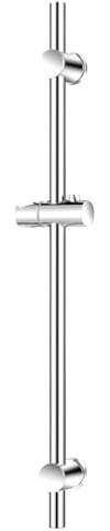Aqbau® Barre de douche réglable - Barre de douche pour montage mural - Support de pommeau de douche en acier inoxydable - Avec matériel de fixation - 25 mm - Couleur chromée