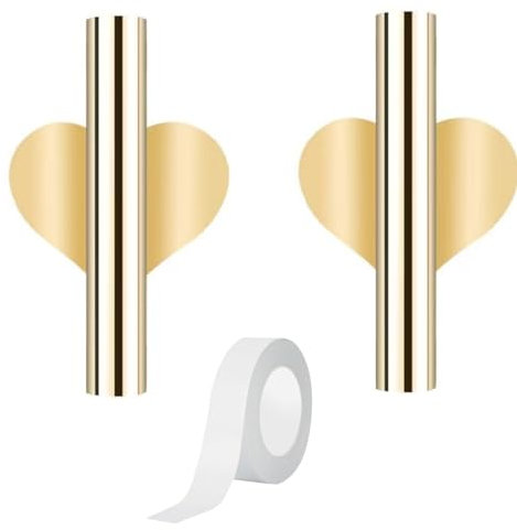 BOBOZHONG Vaso da parete in metallo, 2 rack per vasi da fiori secchi, riutilizzabile, vaso appiccicoso, vaso rimovibile autoadesivo, fiori per la festa di matrimonio, ufficio, decorazione della casa