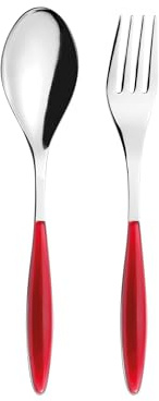 Guzzini -Couverts à servir 'FEELING'Rouge transparent