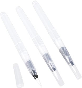 LALAFINA 3stücke Teiliges Water Brush Pen Set Mit Kleiner Mittlerer Und Großer Pinselspitze Nachfüllbare Aquarellstifte Für Kalligrafie Malen Leicht Zu Reinigen Für Wasserfarben Und Tintenf
