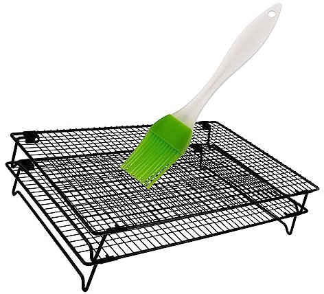 Cabilock Rejilla Para Enfriar Galletas De Acero Al Apilables Rejilla De Secado Para Hornear Para Enfriar Productos Horneados Cocina
