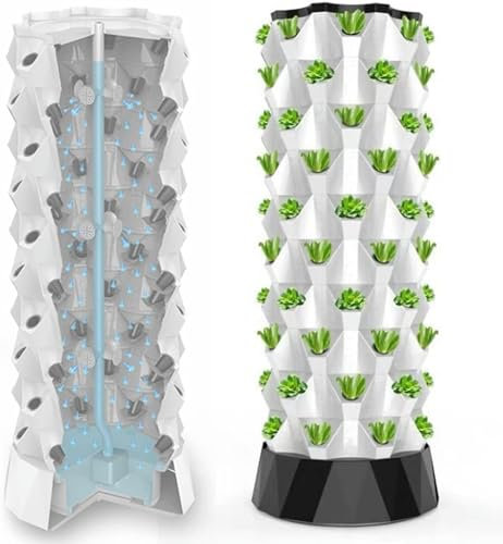 Sistema di coltivazione idroponica verticale per interni, sistema di coltivazione a torre idroponica, kit di sistema di coltivazione a torre idroponica, torre di coltivazione multistrato per coltiva