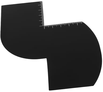 PENIKOKO Strumento Per Rifinire La Con Indicatori Di Misurazione Per Attaccatura Dei Per Modellare La Con Design Del Righello Per Precisione