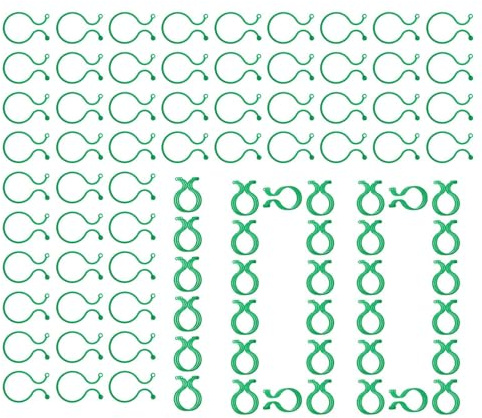 BommFu Sujetadores para Plantas En Espaldera, 100 Piezas Soportes Tomateras, Fijación Interior Exterior para Enredaderas De Pepino Tomate Vegetal Orquídea