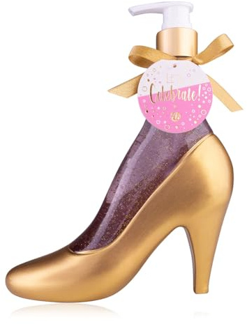Accentra Seifenspender LET'S CELEBRATE mit Handseife - Flüssigseife in dekorativem Pumpspender im Pump Design, 300ml, Duft: Tea Rose & Velvet, Geschenkidee für Frauen, Mama und Freundin - nachfüllbar