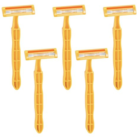 mophrati Rasierer für Männer Manueller Rasierer Edelstahl Geschenke 2 lagiges Set Kartuschen Körperpflege Gesicht Bein Achselhöhlen