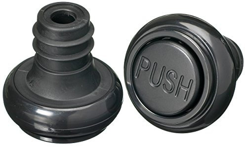 BarCraft Wine Vacuum Stoppers for KCBCWINSTOP, Pack of 2, Black