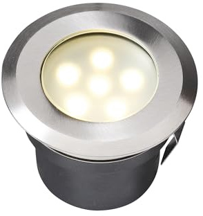 Garden Lights® Sirius Weiss - 12v Outdoor Bodeneinbau Gartenleuchte - Edelstahl - Erweiterungsset ohne Transformator