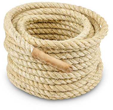 Corda per tiro alla fune - corda in sisal - 30 metri - 32 mm diametro