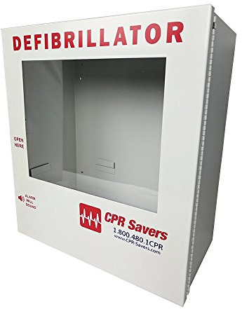 CPR Savers Surface Mount AED Defibrillator Cabinet (Without Alarm)