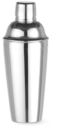 HENDI Shaker à Cocktail, BarUp, 750ml, shaker Cobbler 3 pièces, usage universel, outil de préparation de cocktails tout-en-un, ø80x(H)240mm, acier inoxydable