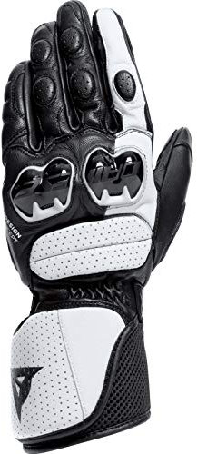 Dainese - Impeto Gloves, Langer Motorradhandschuh, Lederhandschuh, TPU Knöchelprotektoren, Motorradhandschuhe Für Männer, Schwarz/Weiß, L