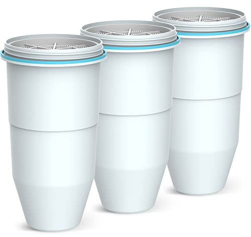 PURELINE ZR-017 Wasserfilterkrug kompatibel mit ZeroWater Filter ZR-017 und allen ZeroWater Krügen und Spendern (3 Stück)