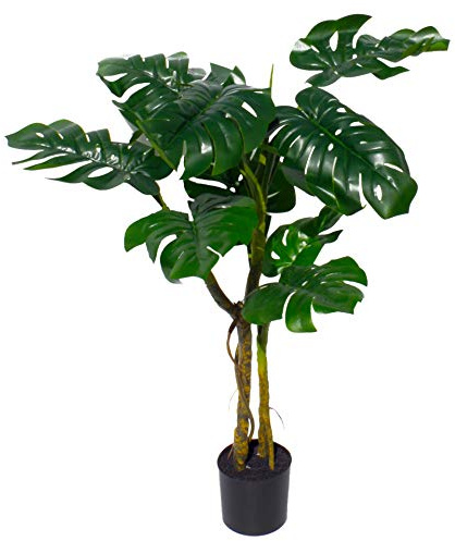 Leaf LEAF-7543 Plante Artificielle à Tige torsadée Monstera 120 cm