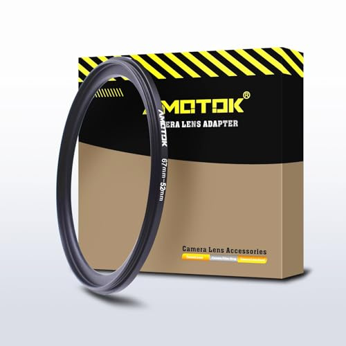 67mm Objektiv auf 52mm Kameraobjektiv-Adapter,67mm-52mm Filter-Step-Down-Ring,kompatibel mit Allen 52mm Filter-Zubehör.Hergestellt aus CNC-gefrästem