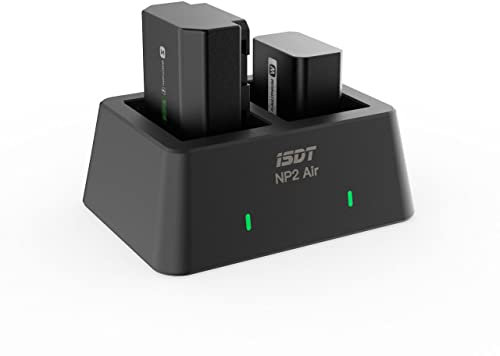 ISDT NP2 Air Kamera-Akkuladegerät,NP-FZ100 NP-FW50 NP-BX1 Intelligentes Zweiwege-Ladegerät für Sony-Akkus Cyber-Shot DSC-RX100,DSC-RX100 II,DSC-RX100M II,DSC-RX100 III,DSC-RX100 V,DSC-RX100 IV usw