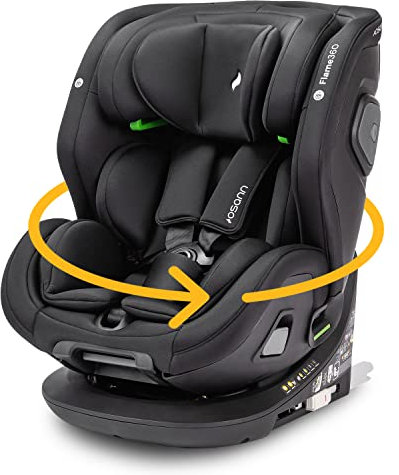 Osann Flame360 i-Size Kinderautositz Reboarder (40-150 cm) - All Black