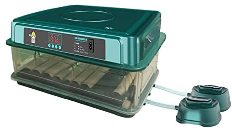 Colcolo Ei-Inkubator Automatischer intelligenter Küken-Inkubator Bruteier Temperaturregelung Einstellbare Eierablage Hühnerbrüter für Wachtelgans, 38 Eier