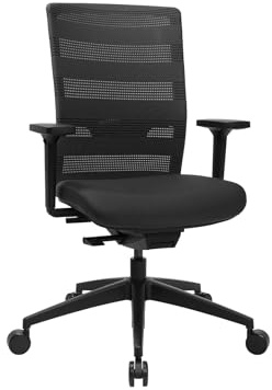 Topstar Chaise de Bureau SITNESS AirWork - Technologie de Mouvement 3D Fitness - Noir