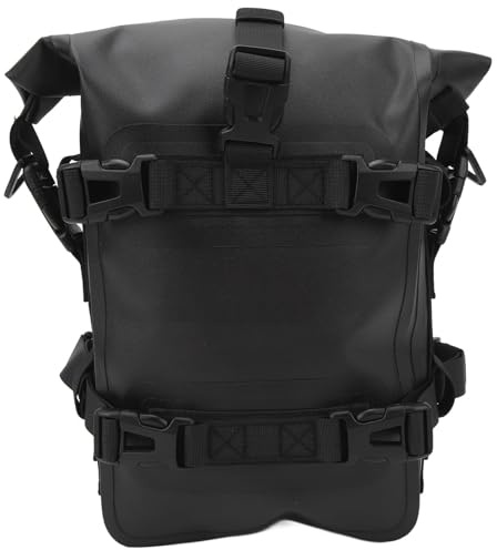 Tbest Motorrad-Sturzbügeltasche, 4 L, Wasserdicht, Verdickt, rutschfeste Pads, Reflektierende Motorrad-Hecktasche, Seitentasche