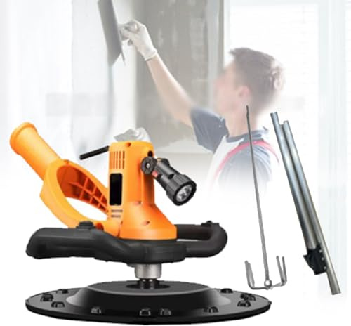 DOZPAL Lucidatrice elettrica per Lisciare Le pareti, frattazzo Elettrico per Malta cementizia per intonaco 2880w con Asta di miscelazione e Asta telescopica Rimovibile, Cavo di Alimentazione da 4 m