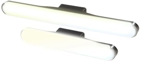 Lunartec Wandleseleuchten: 2er-Set Akku-LED-Leselampen für Wand & Unterschrank, 24 und 35 cm lang (Büroleuchte, Nachtlicht, Leselampe Bett)