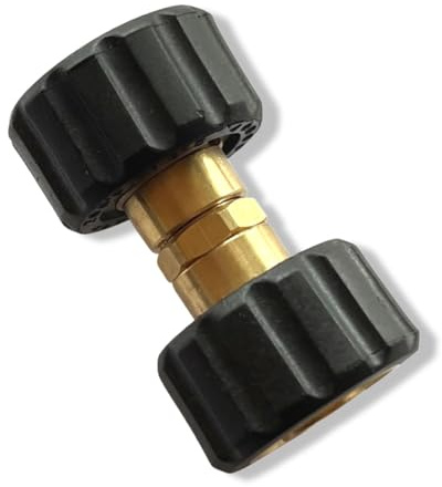 M&M Smartek Hochdruckreiniger Adapter für/kompatibel zu wie Kärcher Bosch Parkside Nilfisk B&D (M22 IG auf M22 IG mittel) | M22 IG auf M22 IG verbindet kompatible Hochdruckkomponenten; Ausführung, Dornmaß und Dichtflächen vor Bestellung prüfen.