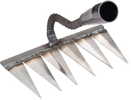 6 Denti Rastrello Per Diserbo - Rastrello Giardino Metallo Rastrello, Rastrello Per Foglie, Zappa Diserbo Rastrello, Zappa Rastrello Diserbo,Strumento Per Diserb Rastrello Da Diserbo Zappa Per Erbacce