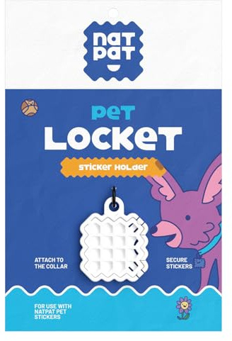 NATPAT Pet Locket – Holistic Care Locket for Pet Zen Stickers & TrailPatch Tick Patches – Safe, Durable, and Non-Toxic