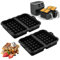 LUOJINYI Waffeleinsatz Heißluftfritteuse Zubehör, 2 Stück Waffeleinsatz Ninja Airfryer Zubehör, Kompatibel mit Ninja AF300EU, AF400EU, AF451EU, SL400EU, und AF500DE, Waffeleisen Silikonform Zubehör