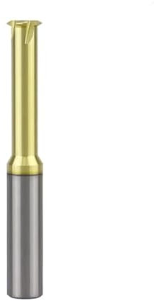 Wolframkarbid-Gewindefräser mit einem Zahn M1.2-M30, Spiralfräser mit drei Zähnen, HRC65, CNC-Fräser for Gewindeschneiden aus Edelstahl, Aluminium und Stahl(M10x1.5xD8x60L-1T)