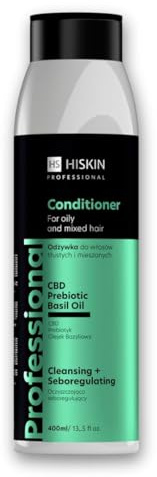 HiSkin Professional Conditioner for Oily Hair – Lightweight Hydration & Balancing with Inulin, Oil-control & Softness (400ml)