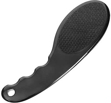 CALLARON Removedor de Callos para Pies de Nano Vidrio Negro, Fácil de Limpiar y Diseño Ergonómico para Baño o Ducha