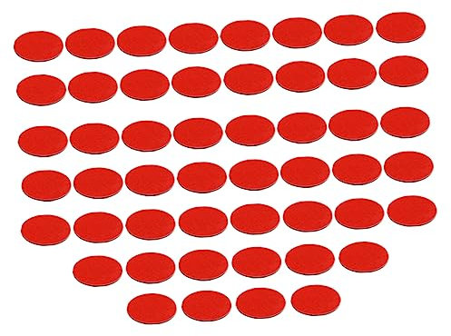 Healifty 50 Pieces Double Sided Round Adhesive Tapes for Car Ornament Mounting, Removable Sticky Foam Pads Suitable for Vehicle Decoration and Home Use