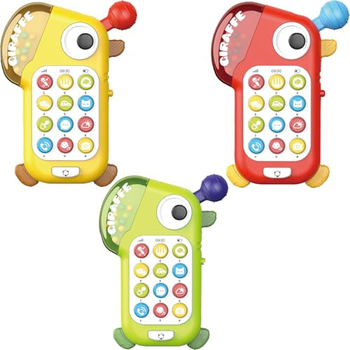 Baby Learning Phone Toys for 1 Year Old Boys Girls, Smartphone Toys with Music and light for Infants, kids, Various Music Sounds, Baby Girl Boy Gifts green